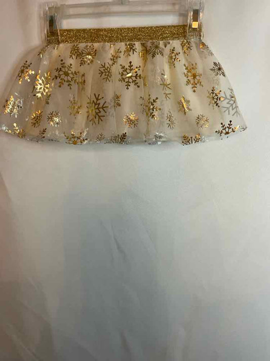 Holiday Time (D) Gold Infant Size 3-6 MO SkirtDressy