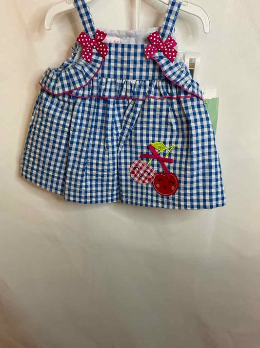 Rare Editions (B) Blue Pink Infant Size 3-6 MO 2PC Casual