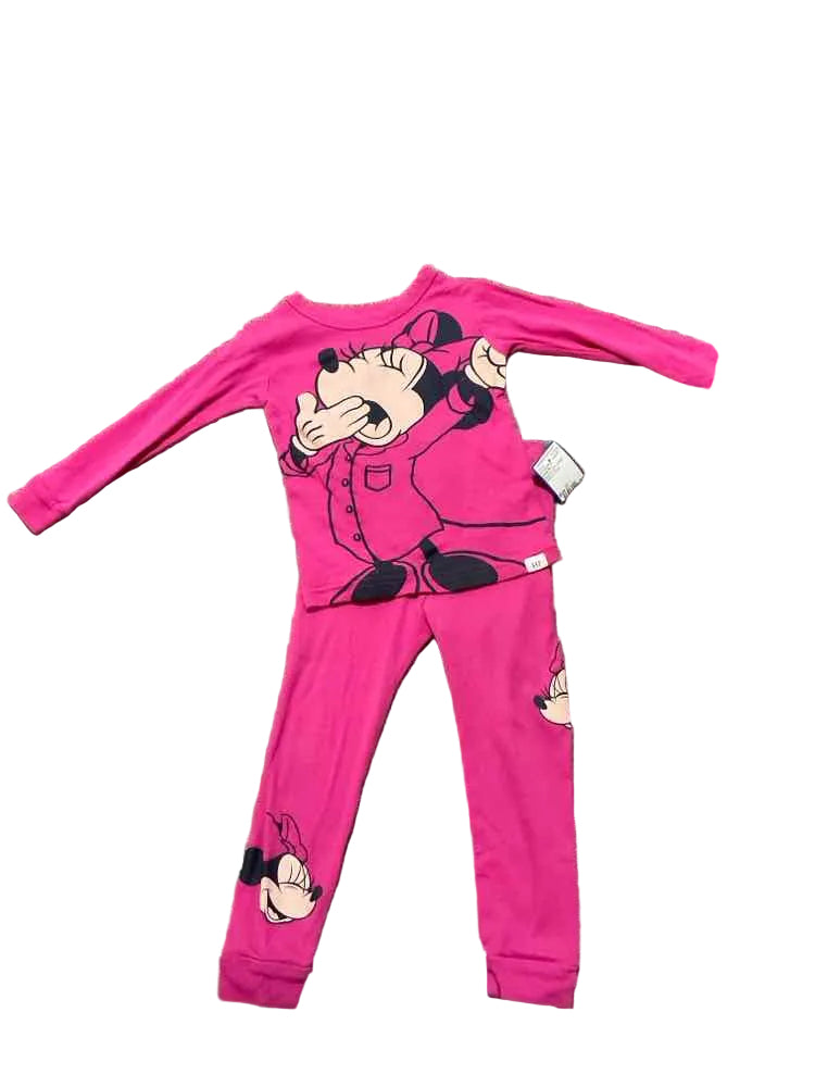 Disney (B) Magenta Toddler Size 3T Girl's 2PCSleepwear