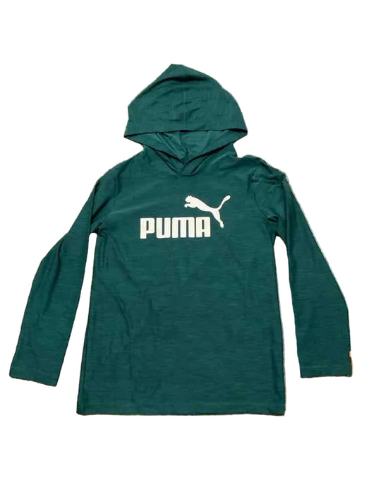 Puma (B) Green Youth Size 7 Boy's AthleticTopLS