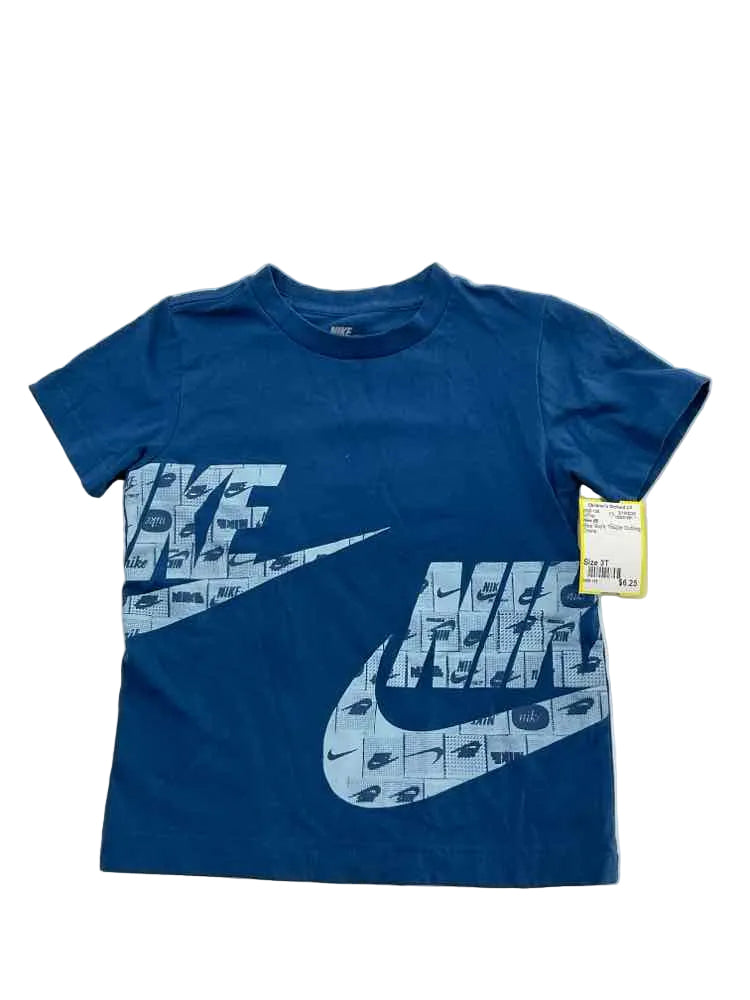 Nike (B) Blue Toddler Size 3T Boy's SSTop