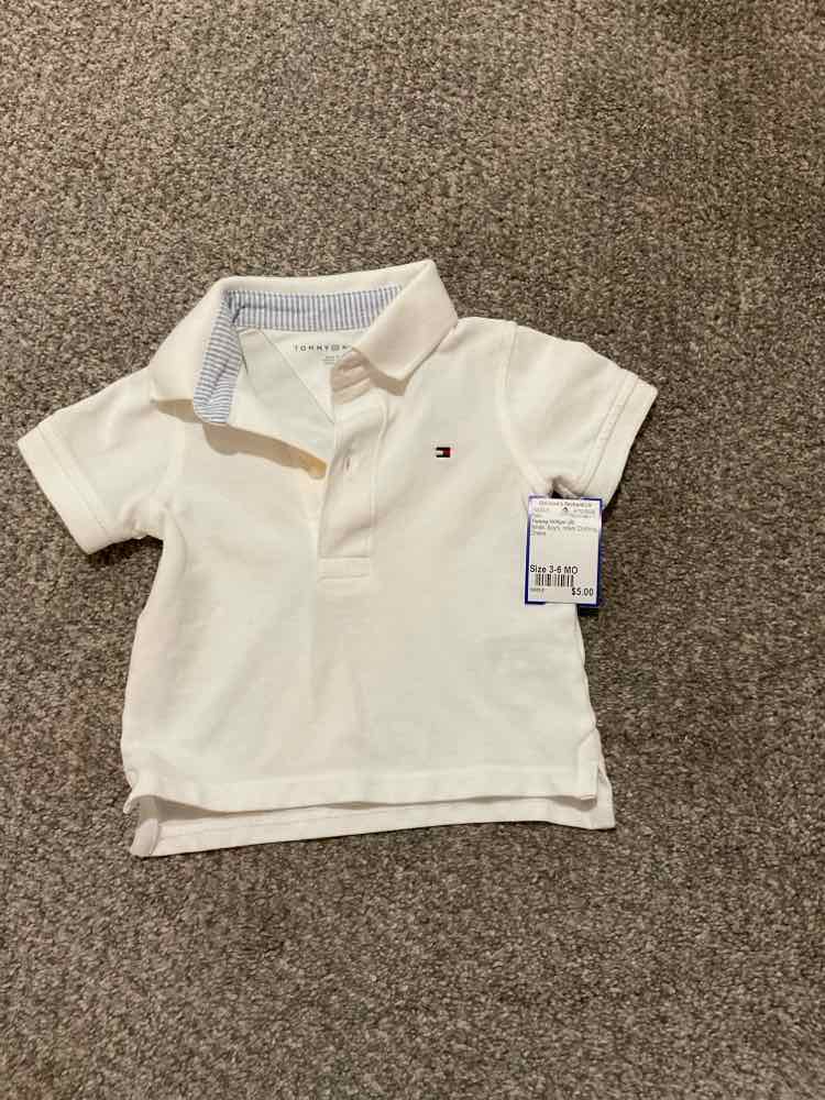 Tommy Hilfiger (B) White Infant Size 3-6 MO Boy's Polo