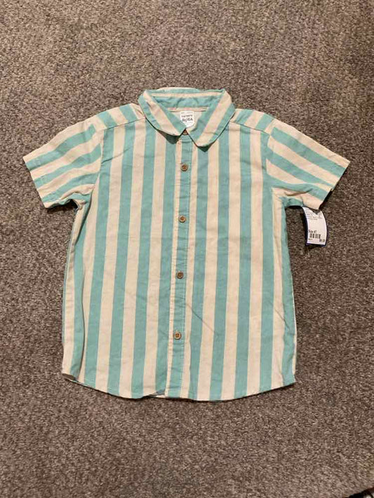 Carters (C) Pinstripe Toddler Size 4T Boy's ButtondownSS