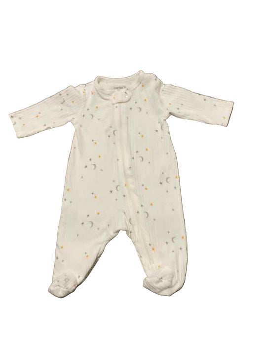 Carters (C) White Yellow Infant Size 3 MO Girl's 1PCSleepwear