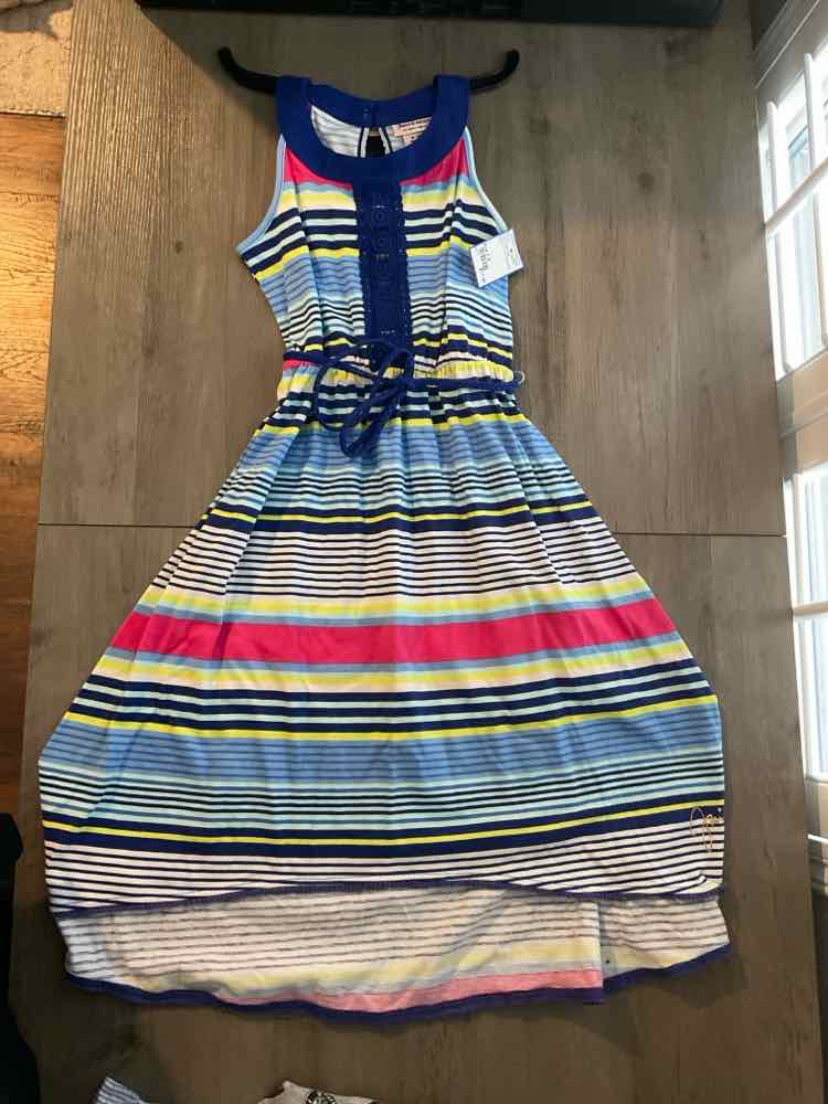 Juicy Couture (B) Blue Pink Youth Size 7-8 Girl's Sundress