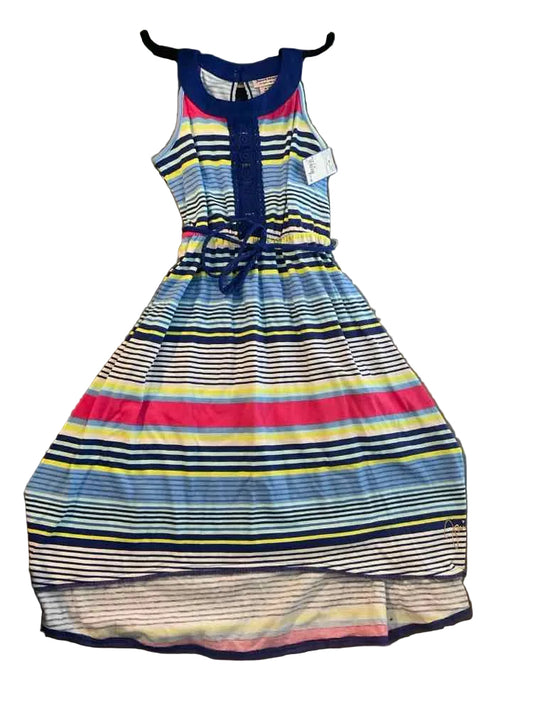 Juicy Couture (B) Blue Pink Youth Size 7-8 Girl's Sundress