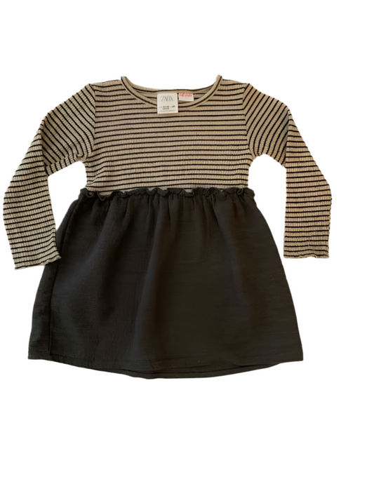 Zara (B) Stripe Infant Size 12 MO CasualDress