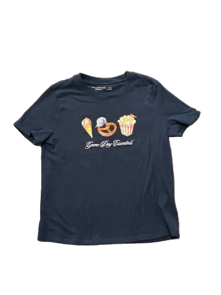 Abercrombie (C) Navy Youth Size 7 Girl's SSTop