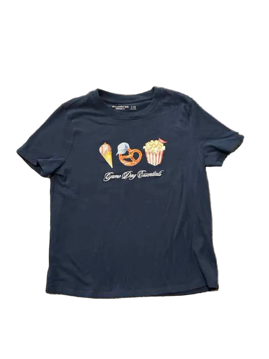 Abercrombie (C) Navy Youth Size 7 Girl's SSTop