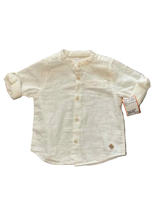 Zara (B) Cream Infant Size 9-12 MO Boy's SSTop