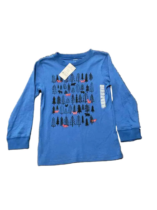 Carters (C) Blue Black Toddler Size 5T Boy's LSTop