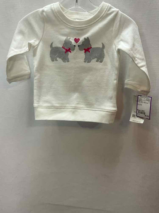 Carters (C) White Infant Size 6 MO Sweatshirt