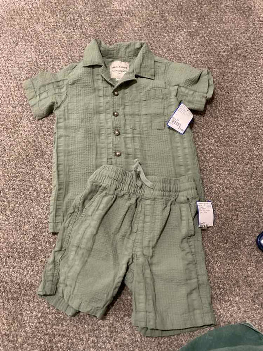 Stitch & Stone Green Toddler Size 3T Boy's 2PCCasual
