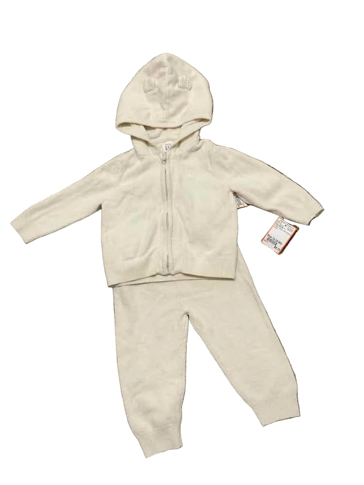 Baby Gap (B) Cream Infant Size 12-18 MO Boy's 2PC Casual