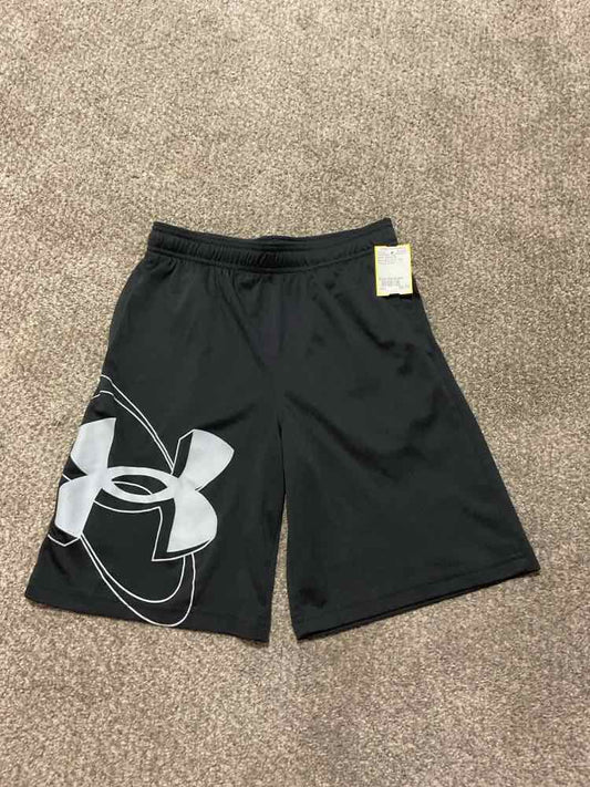 Under Armour (B) Black Gray Youth Size Medium Boy's ShortAthletic