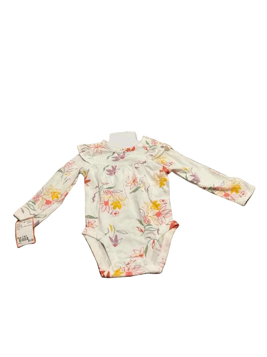 Carters (C) Floral Infant Size 3 MO Girl's LSTop