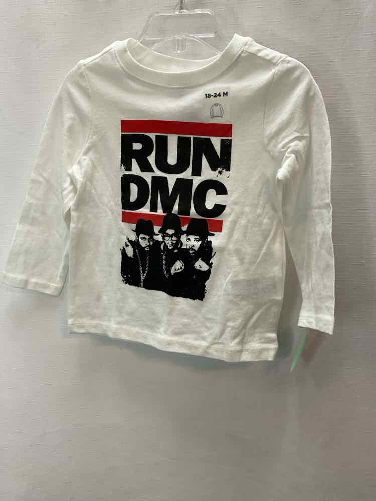 Old Navy (C) White Black Infant Size 18-24 MO LSTop