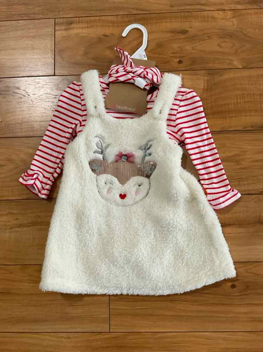 Young Hearts (D) Christmas Infant Size 12 MO Girl's 2PC Casual