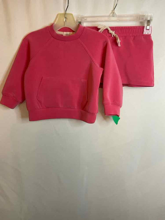Tullabee (A) Hot Pink Infant Size 12-18 MO 2PC Athletic Short Suit