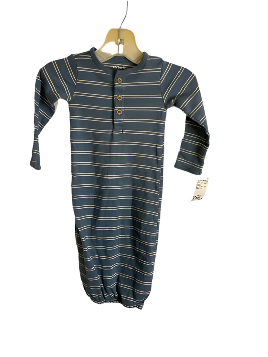 Carters (C) White Blue Infant Size 3 MO 1PCSleepwear