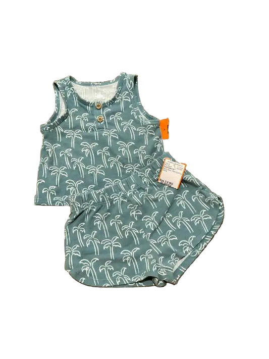 Cloud Island (D) Aqua Infant Size 3-6 MO Boy's 2PC Casual