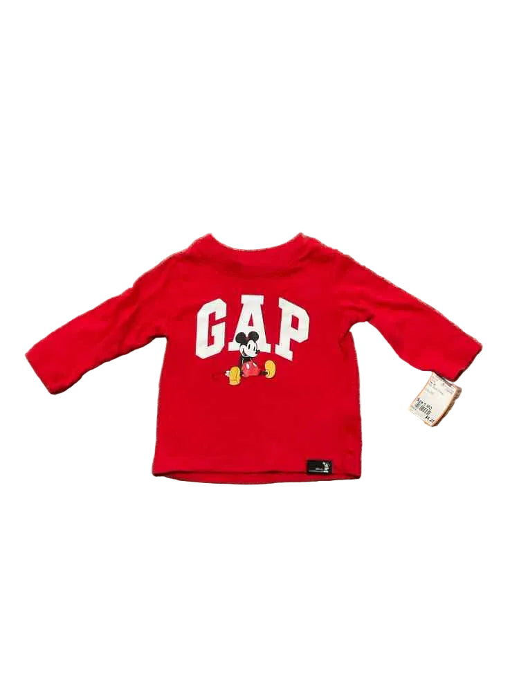 Gap (B) Red Infant Size 6 MO Boy's LSTop