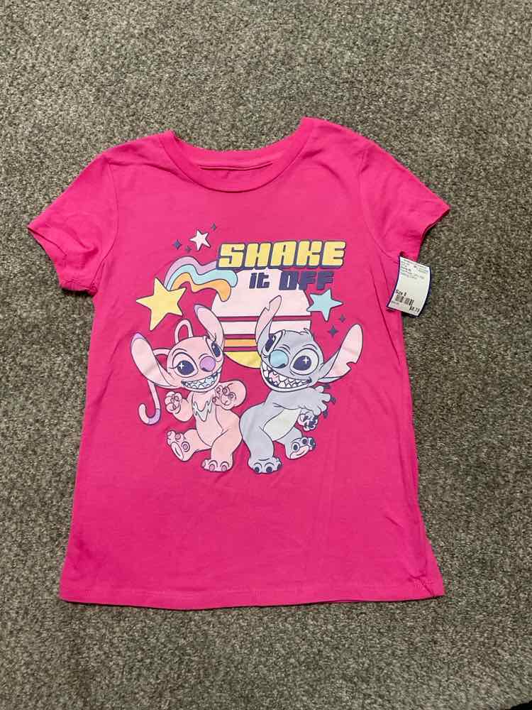 Disney (B) Pink Purple Youth Size 8 Girl's SSTop