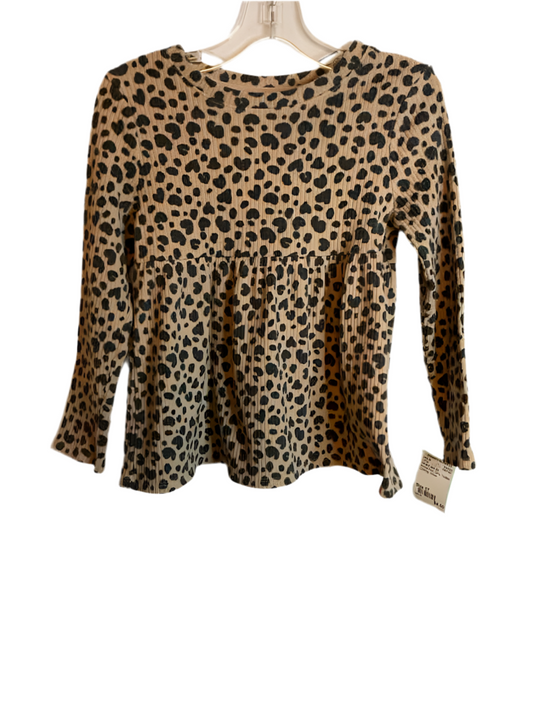 Cat and Jack (D) Animal Print Toddler Size 5T LSTop
