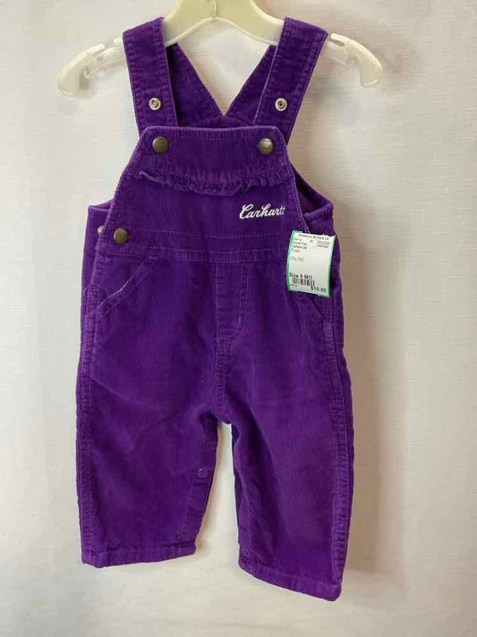 Carhartt (A) Purple Infant Size 9 MO Overall Pant
