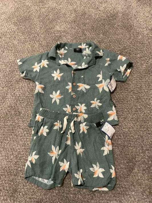 Volcom (B) Floral Toddler Size 3T Boy's 2PCCasual