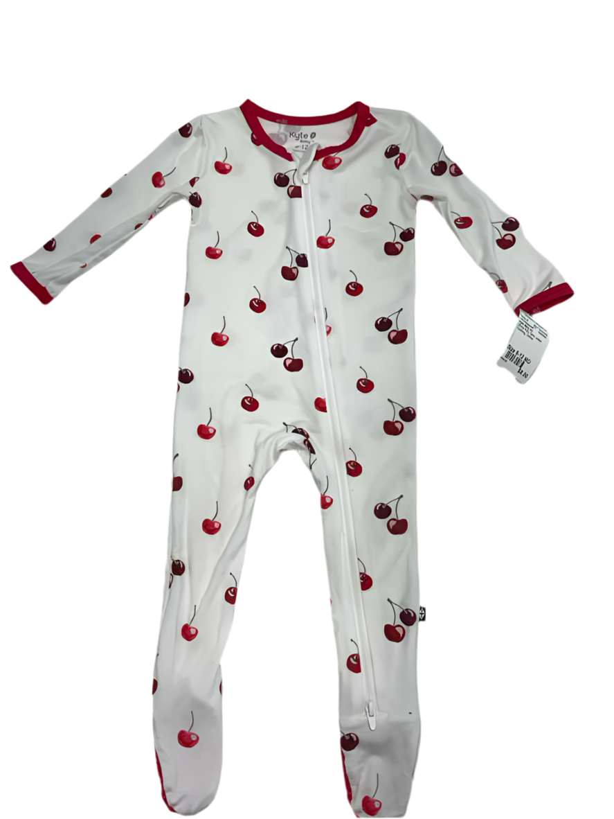 Kyte Baby (A) White Red Infant Size 6-12 MO Girl's 1PCSleepwear