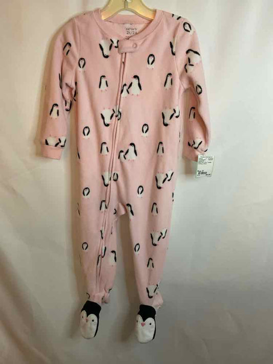 Carters (C) Black Pink Toddler Size 2T 1PCSleepwear