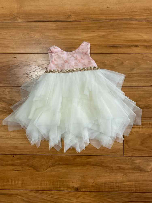 Couture Princess (C) Pink Gold Infant Size 6 MO Girl's PartyDress