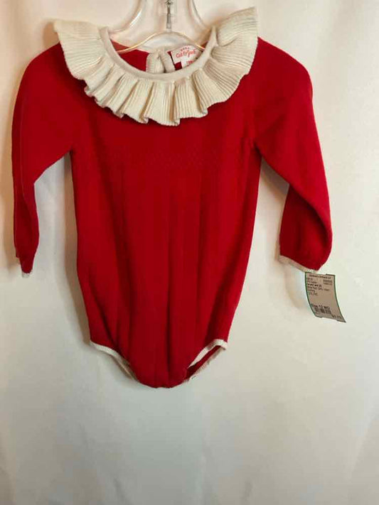 Cat and Jack (D) White Red Infant Size 12 MO 1PC Casual