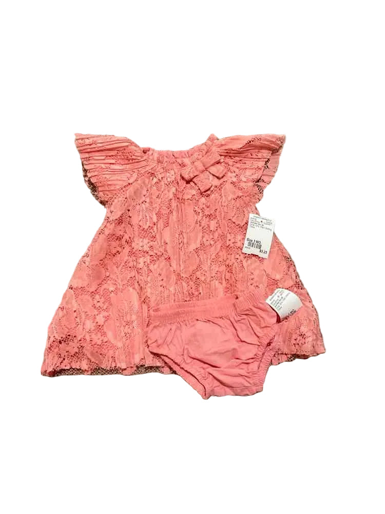 Just One You (D) Coral Infant Size 3 MO Girl's CasualDress