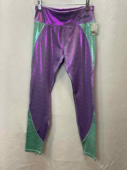 Justice (D) Blue Purple Youth Size 12-14 AthleticLeggings