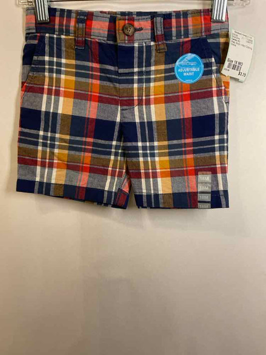 Carters (C) Plaid Infant Size 18 MO ShortChino