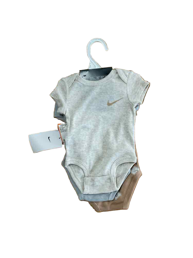 Nike (B) Gray Brown Boy's Best Onesie
