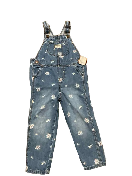 OshKosh BGosh Blue Toddler Size 4T Girl's OverallPant