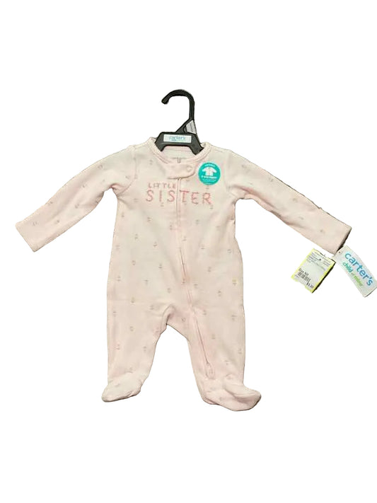 Carters (C) Pink Infant Size NB Girl's 1PCSleepwear