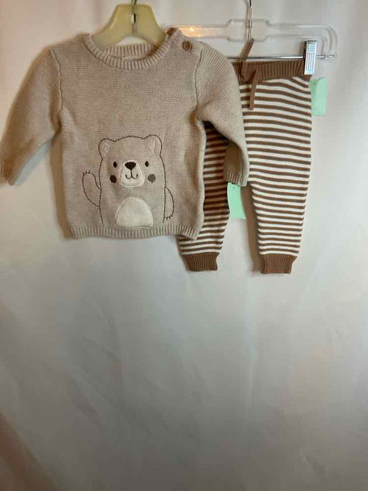 Rene Rofe (C) Brown Black Infant Size 6-9 MO 2PC Casual