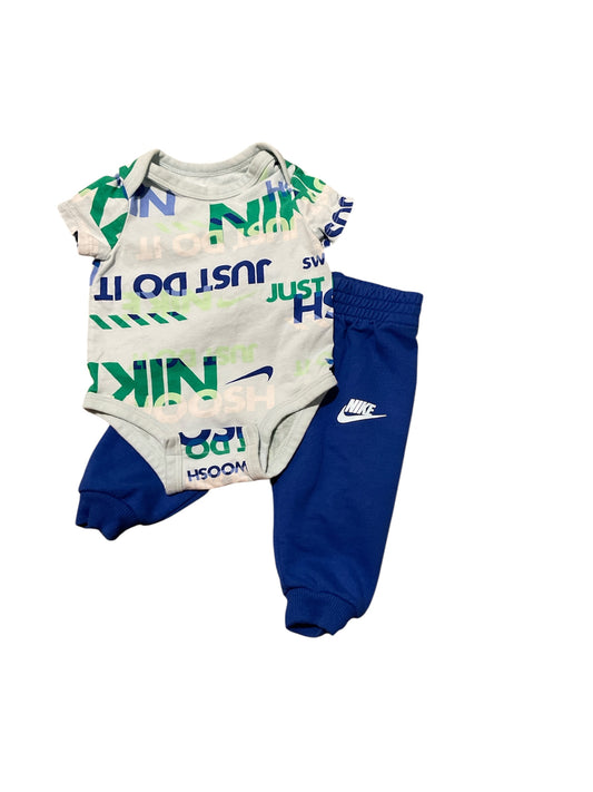 Nike (B) Blue Infant Size 3 MO 2PC Casual