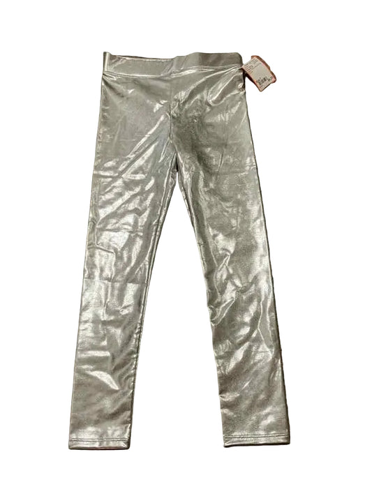 Crewcuts (B) Silver Youth Size 7 Girl's BasicLeggings