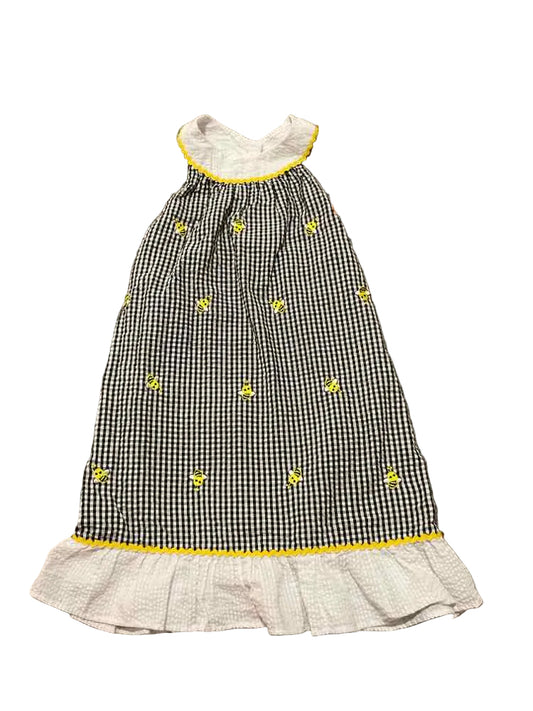 Emily Rose (C) White Black Youth Size 6 Girl's Sundress
