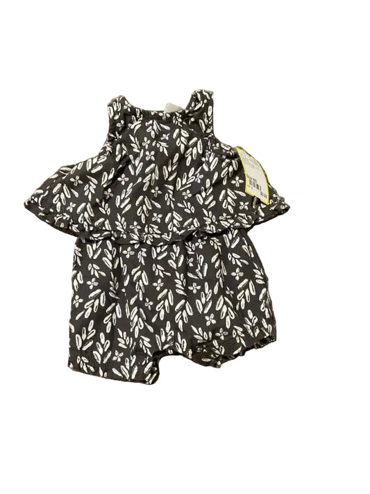 Carters (C) White Gray Infant Size NB Girl's 1PC Casual