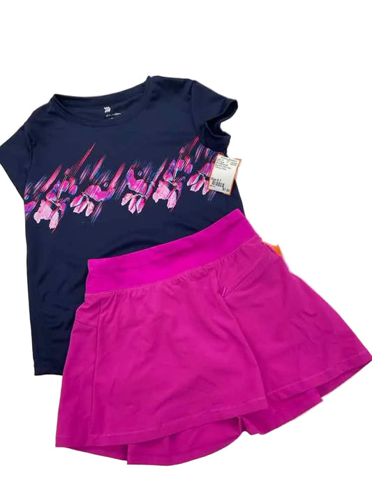 All in Motion (D) Blue Pink Youth Size 6-7 Girl's 2PCCasual