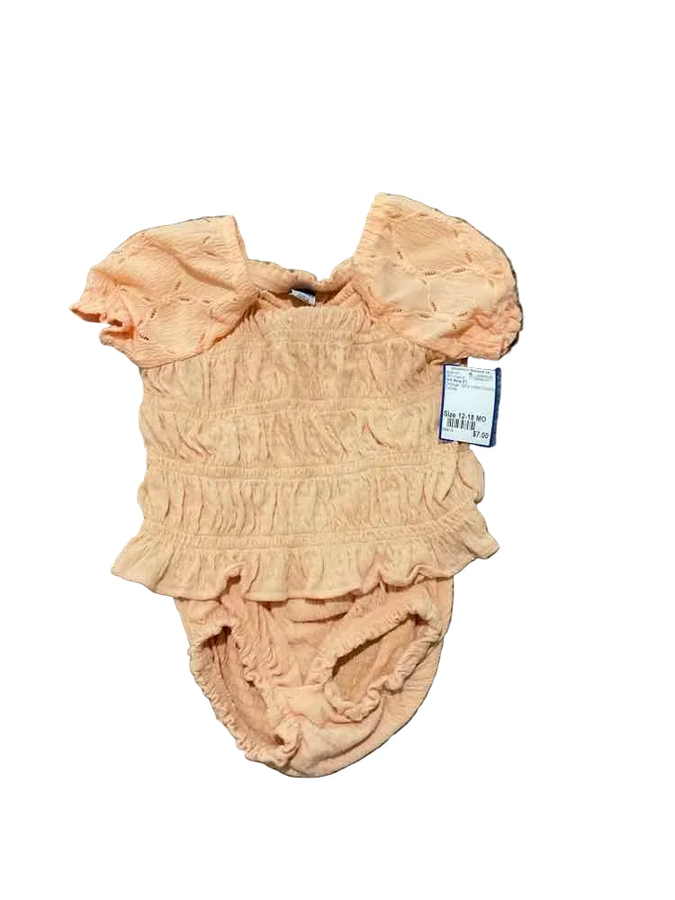 Old Navy (C) Orange Infant Size 12-18 MO Girl's 2PC Casual