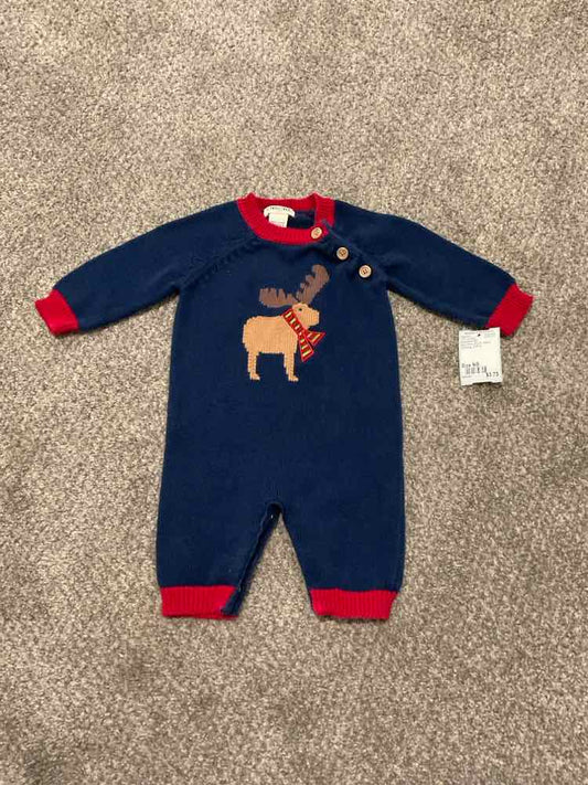 Cherokee (D) Red Blue Infant Size NB Boy's 1PC Casual