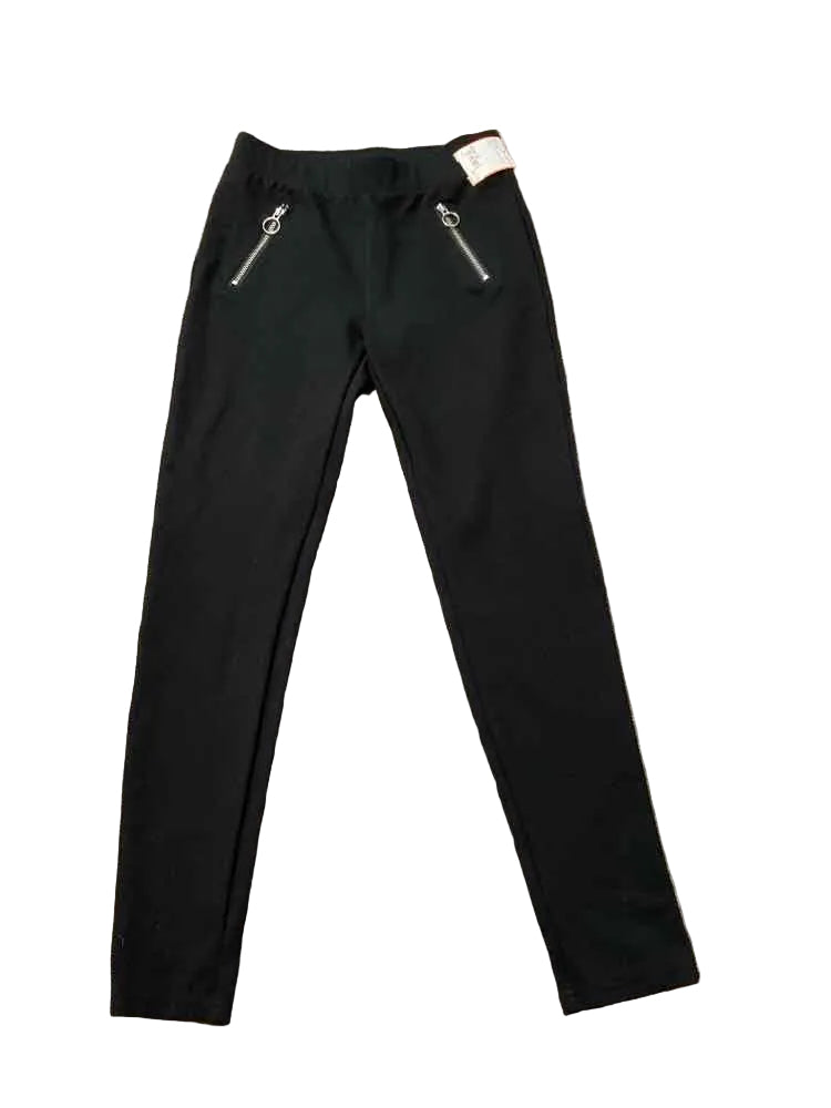 Justice (D) Black Youth Size 12 Girl's BasicLeggings