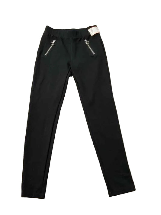 Justice (D) Black Youth Size 12 Girl's BasicLeggings